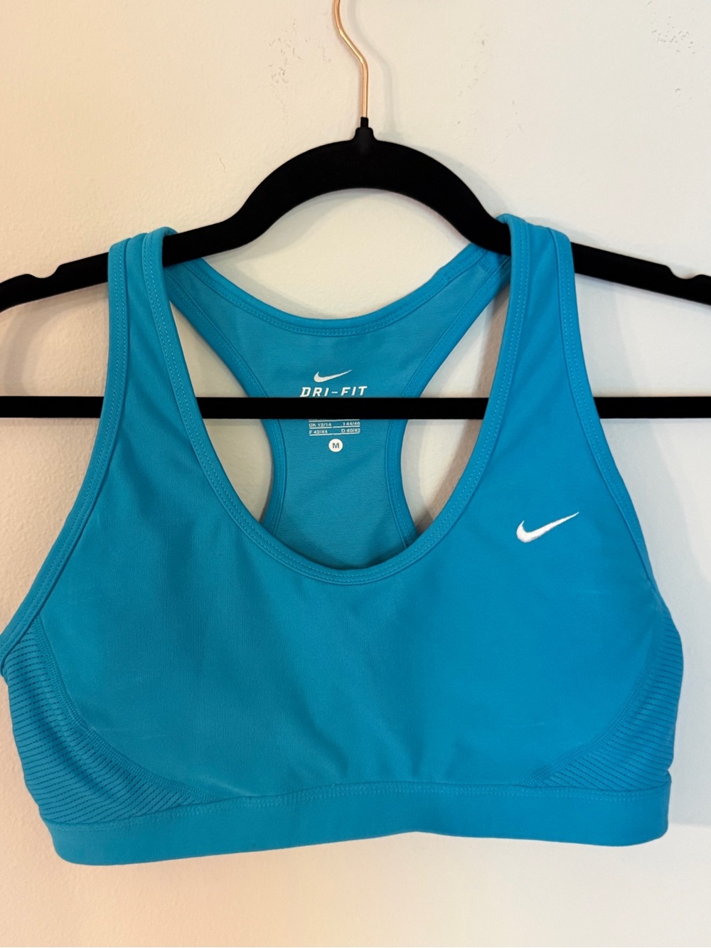 Nike Dri-FIT Racerback Sports Bra - Teal Sz M